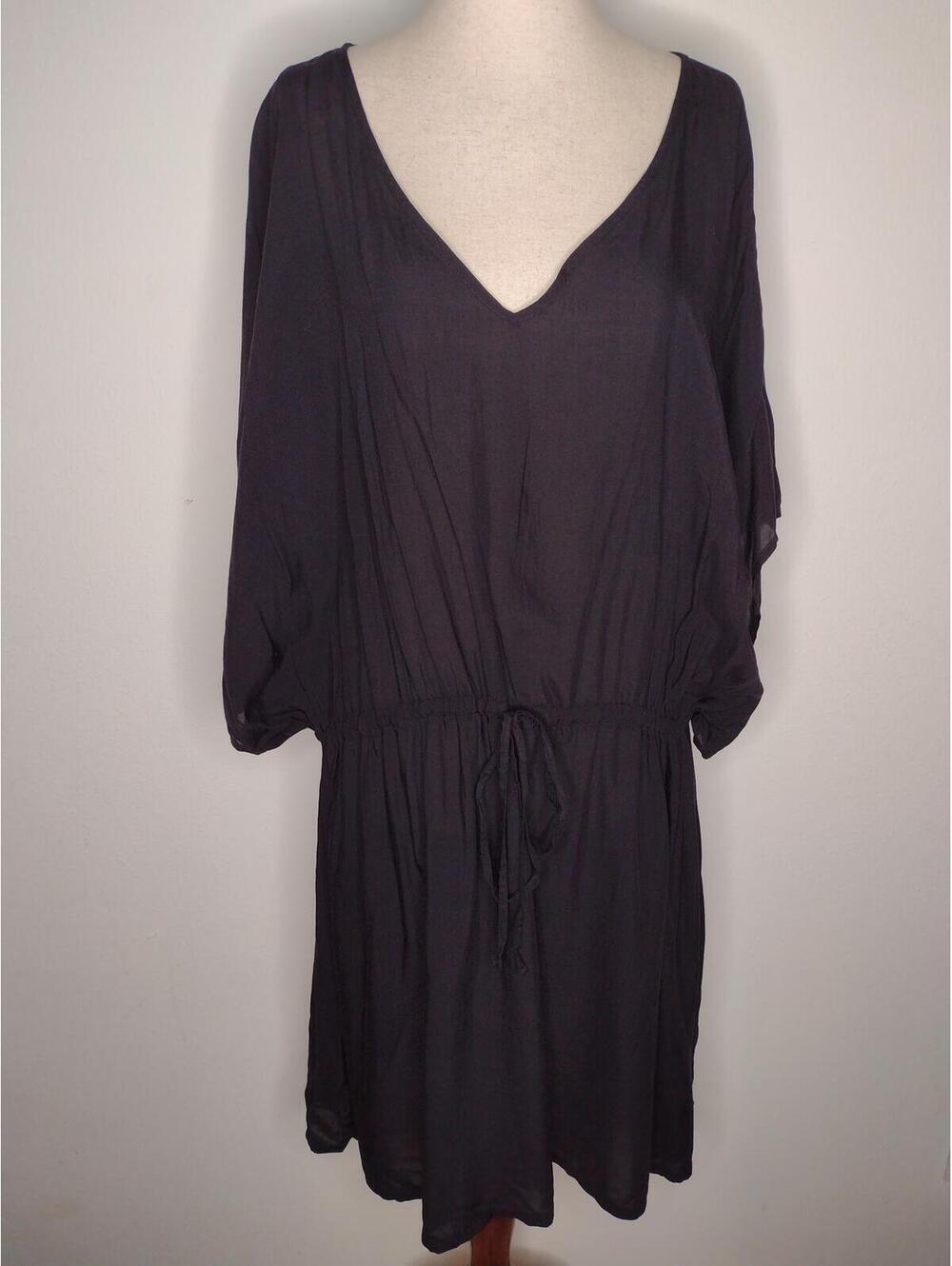 NWOT Land's End Women's Black Swimsuit Cover-up Size XL